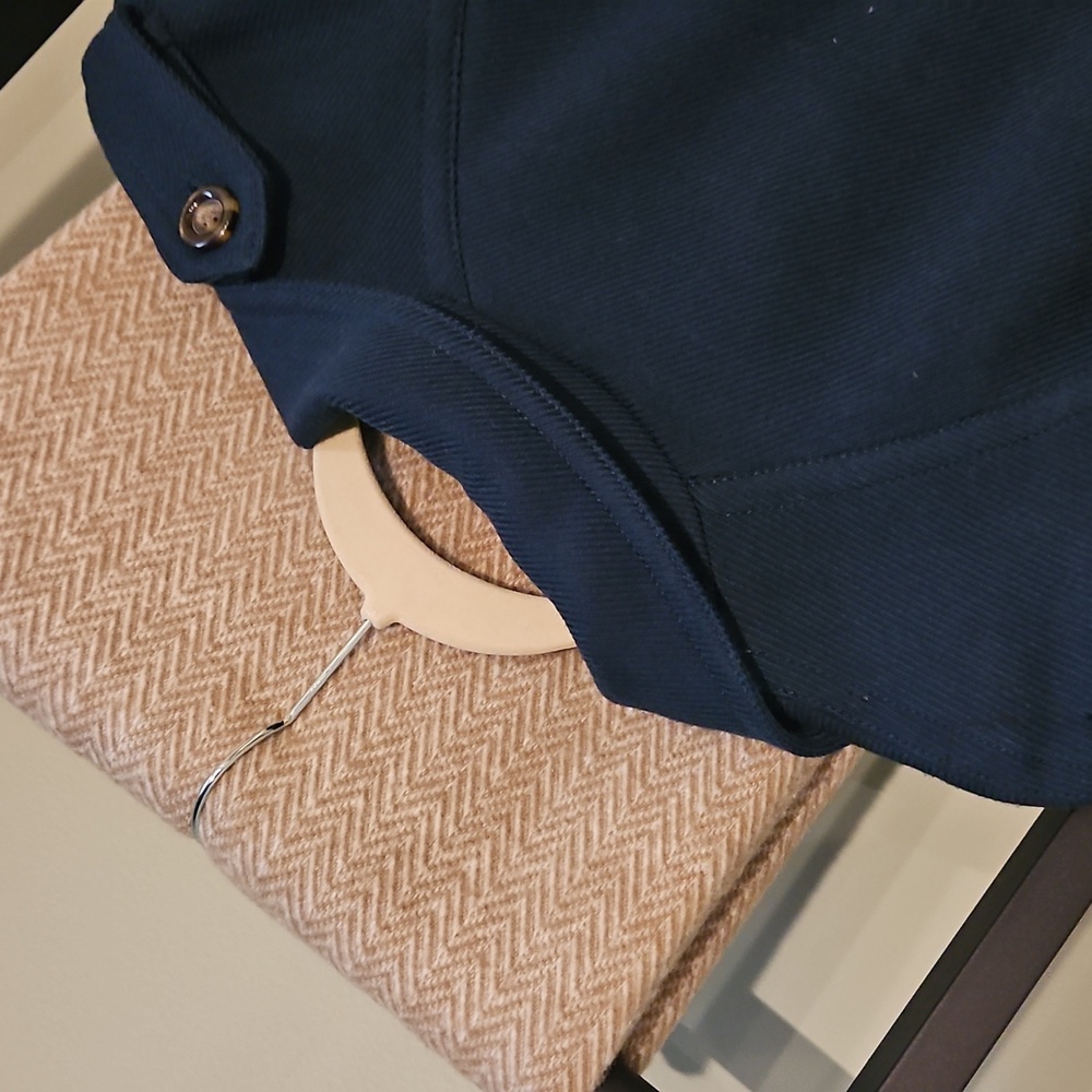 NEW! ANN TAYLOR Twill Double Breasted Belted Trench Coat XSP. - Picture 8 of 9